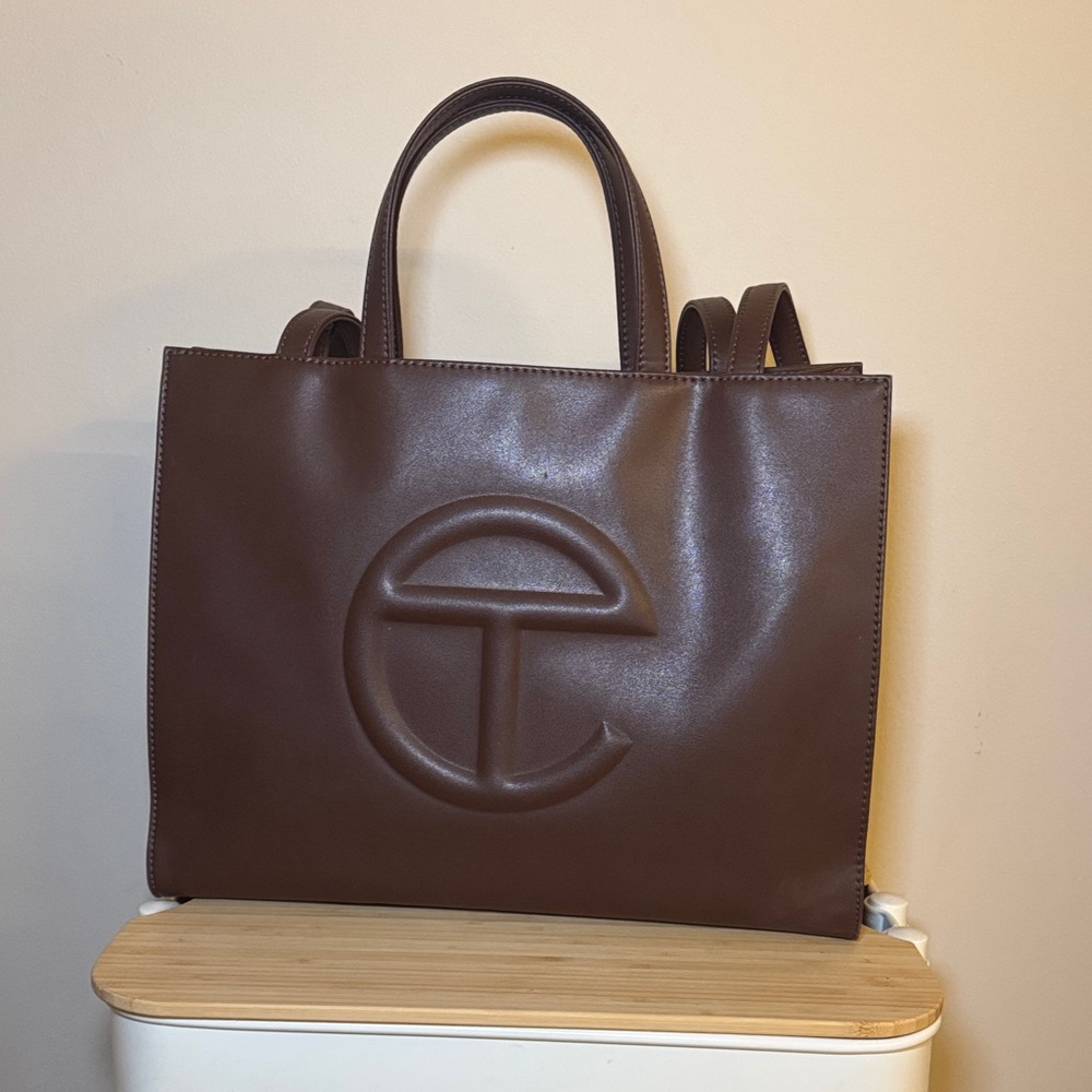 Telfar Medium Shopping Bag | Chocolate Brown Tote Bag